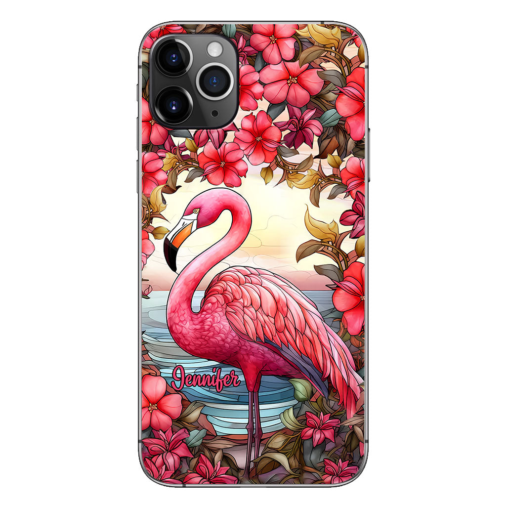 Love Flamingos - Personalized Flamingo Phone Case