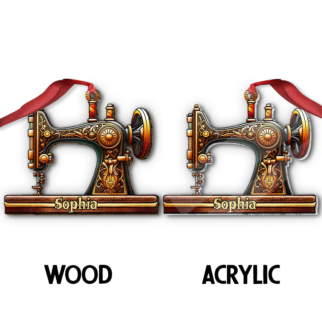 Bautiful Sewing Machine - Personalized Sewing Ornament