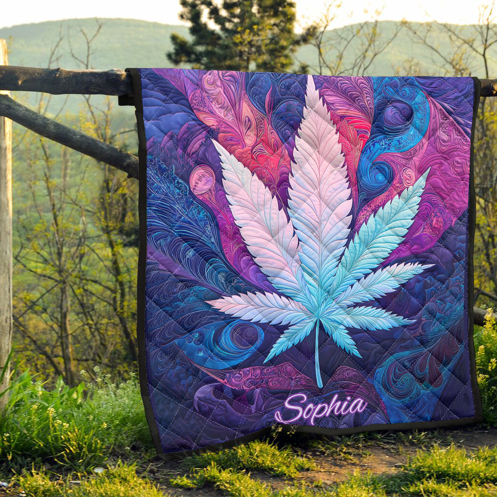 Beautiful Canabis - Personalized Weed Quilt