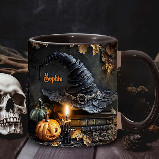 A Witch's Autumn Ritual - Personalized Witch Accent Mug