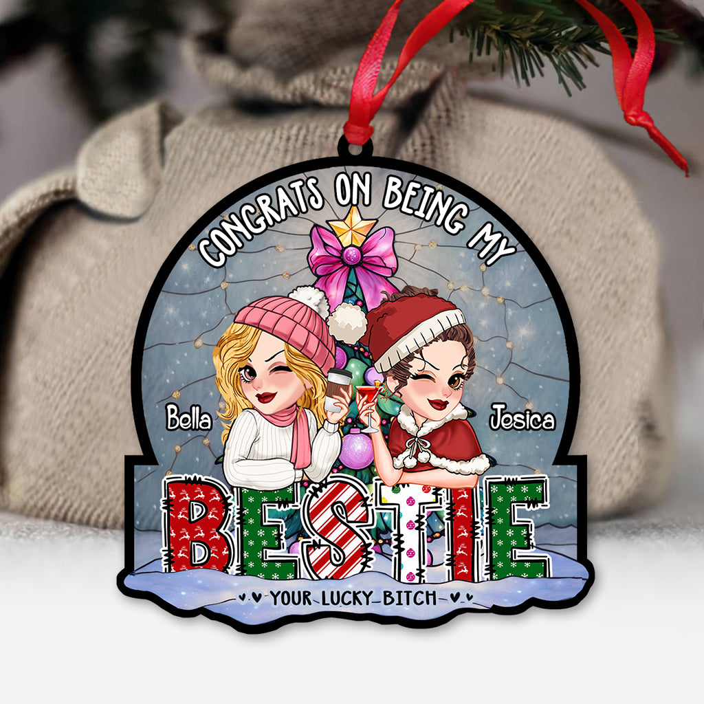 We Are More Than Friends We Are Like A Really Small Gang - Personalized Bestie Custom Shaped Ornament