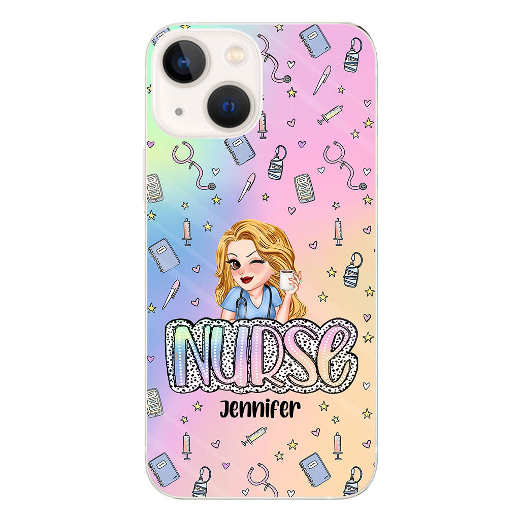 Nurse Life - Personalized Nurse Clear Phone Case