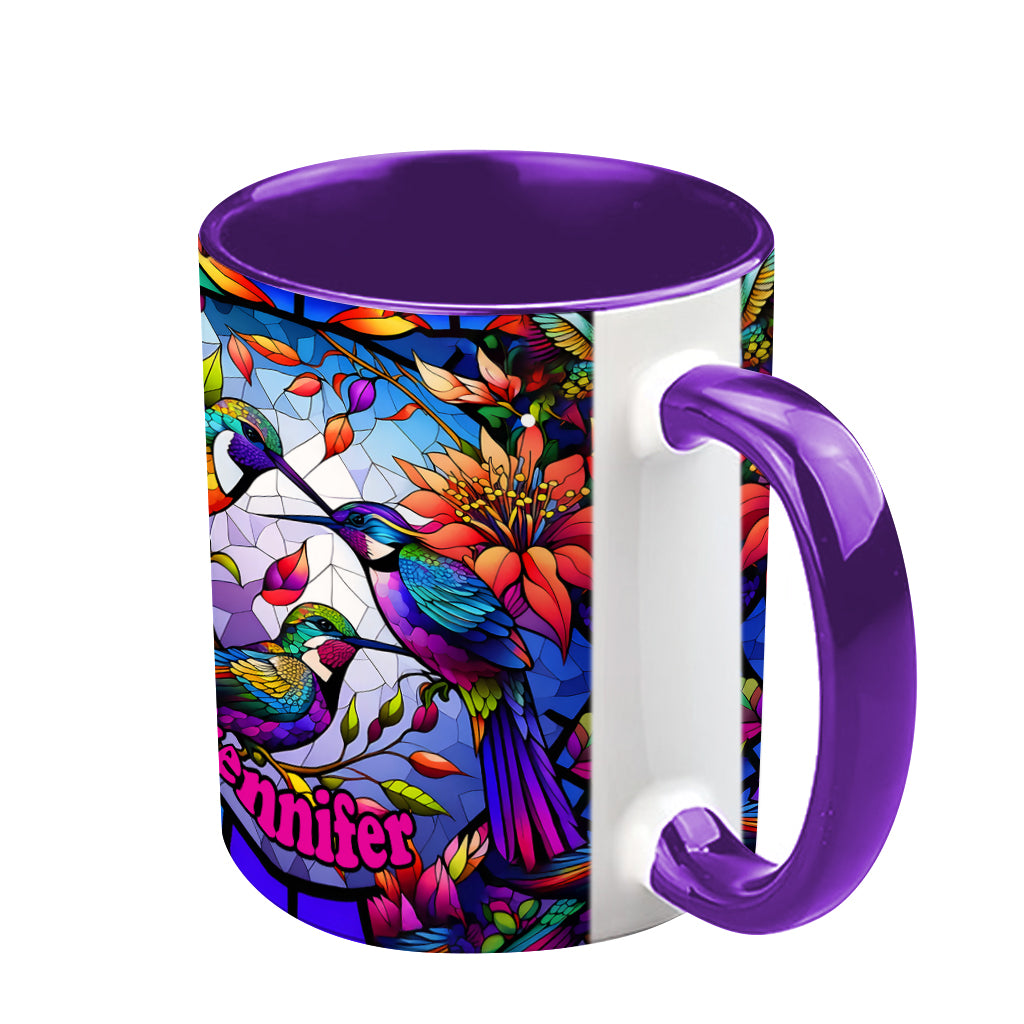 Love Hummingbirds - Personalized Hummingbird Accent Mug
