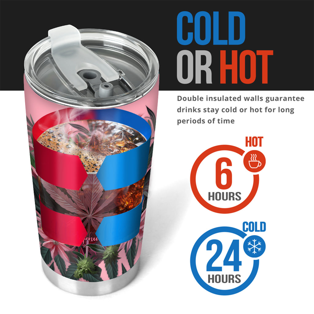 Pink Stoner Chick - Personalized Weed Tumbler