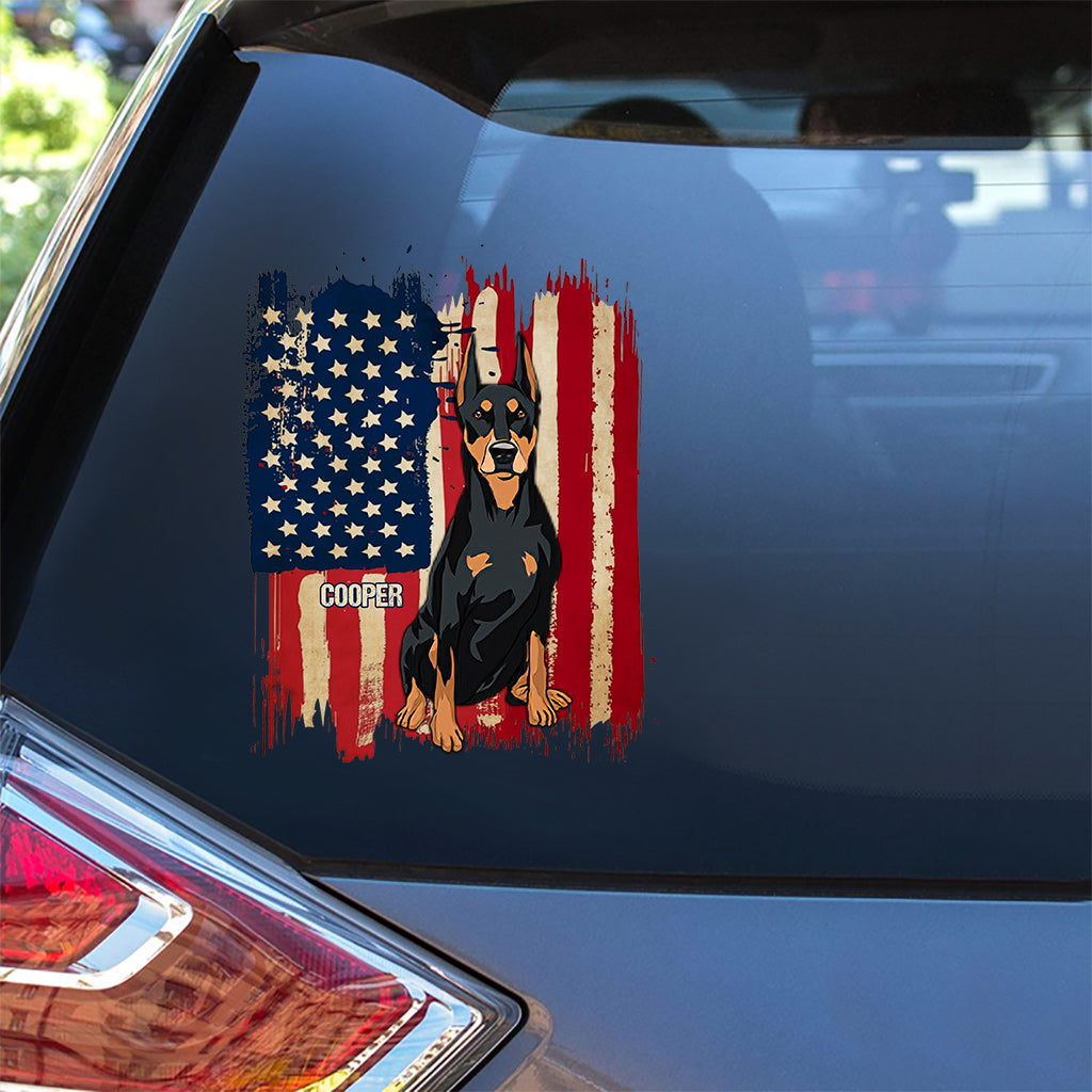 Horse Flag Print - Personalized Dog Decal Full