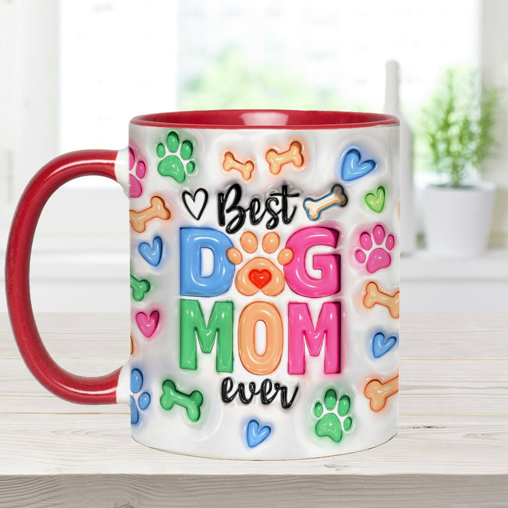 Dog Mom Life - Personalized Dog Accent Mug