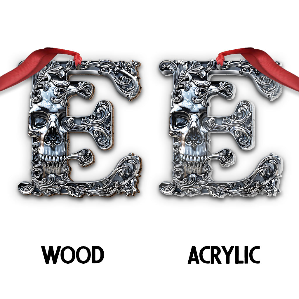 Skull Alphabet - Personalized Skull Ornament