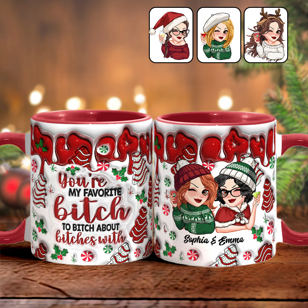 Best Bitches - Personalized Bestie Accent Mug