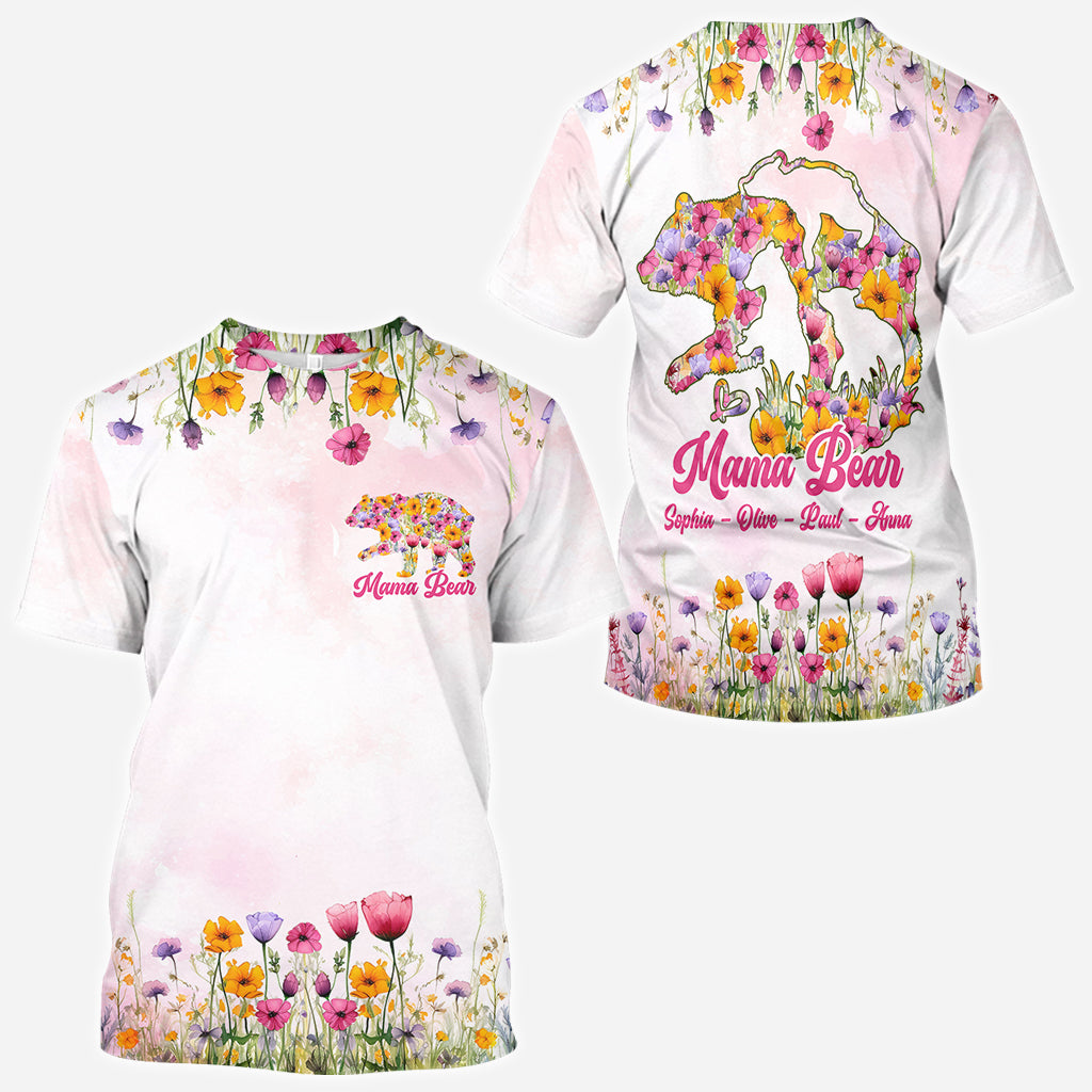 Mama Bear - Personalized Mother All Over Shirt