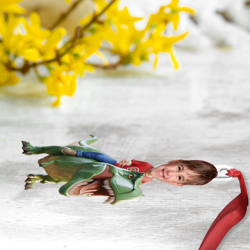 Dinosaurs - Personalized Kid Custom Shaped Ornament