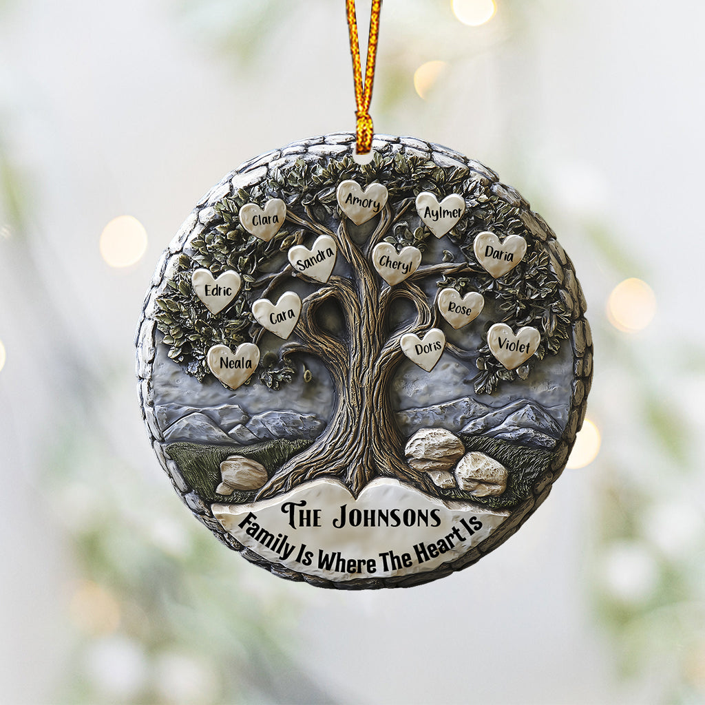 Merry Christmas - Personalized Family Ornament