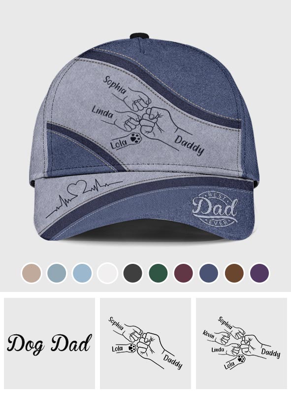 Best Dad Dog Dad Ever - Personalized Father Classic Cap