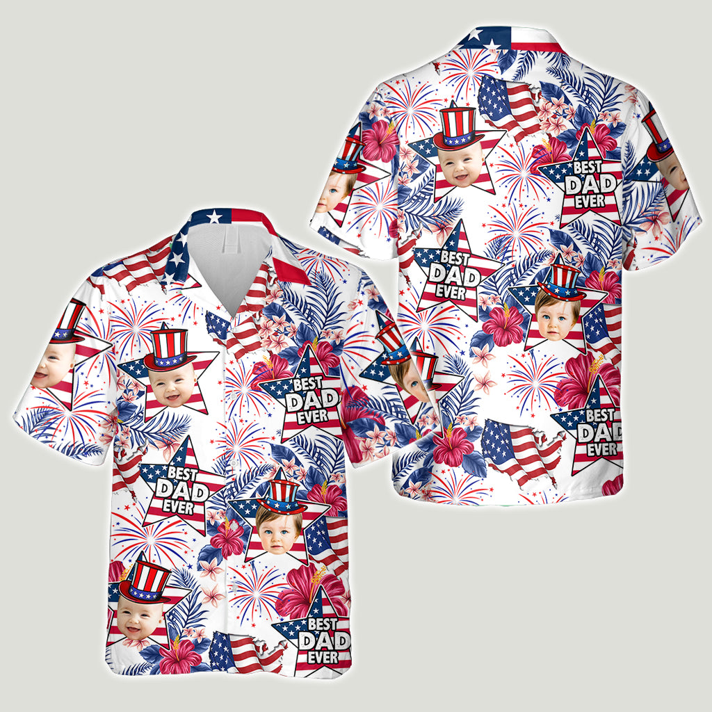 Best Dad Ever - Personalized Father Hawaiian Shirt