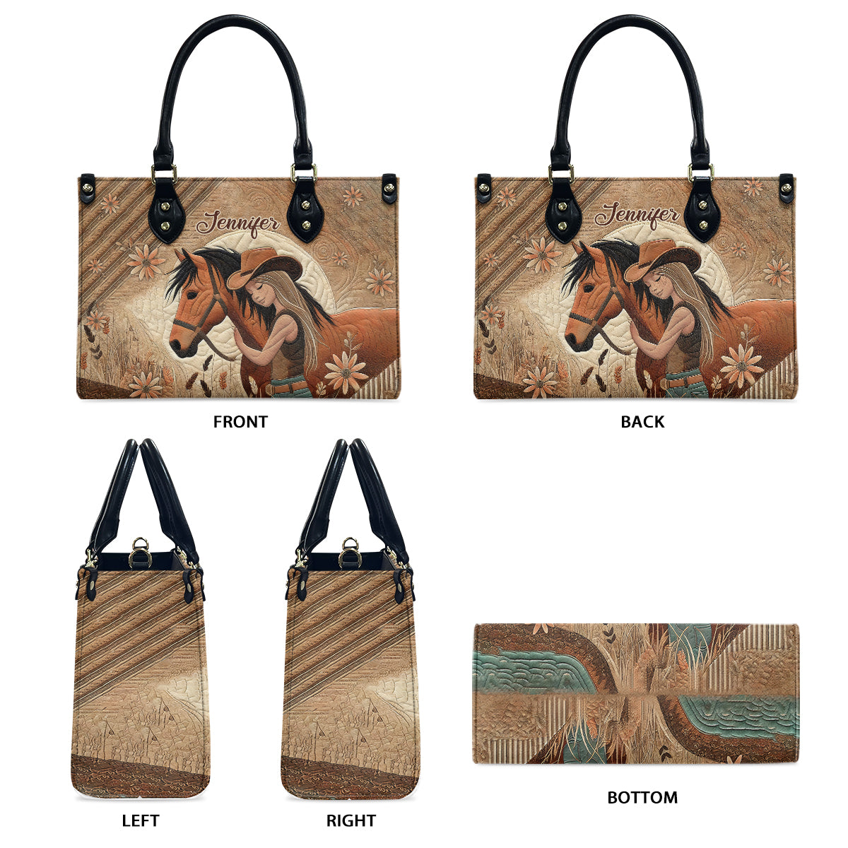 Horse Lovers - Personalized Horse Leather Handbag
