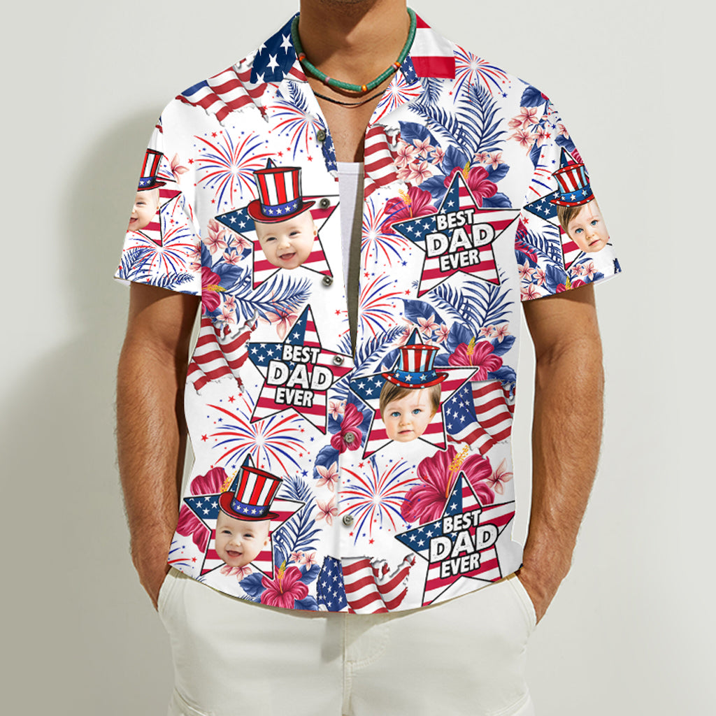Best Dad Ever - Personalized Father Hawaiian Shirt