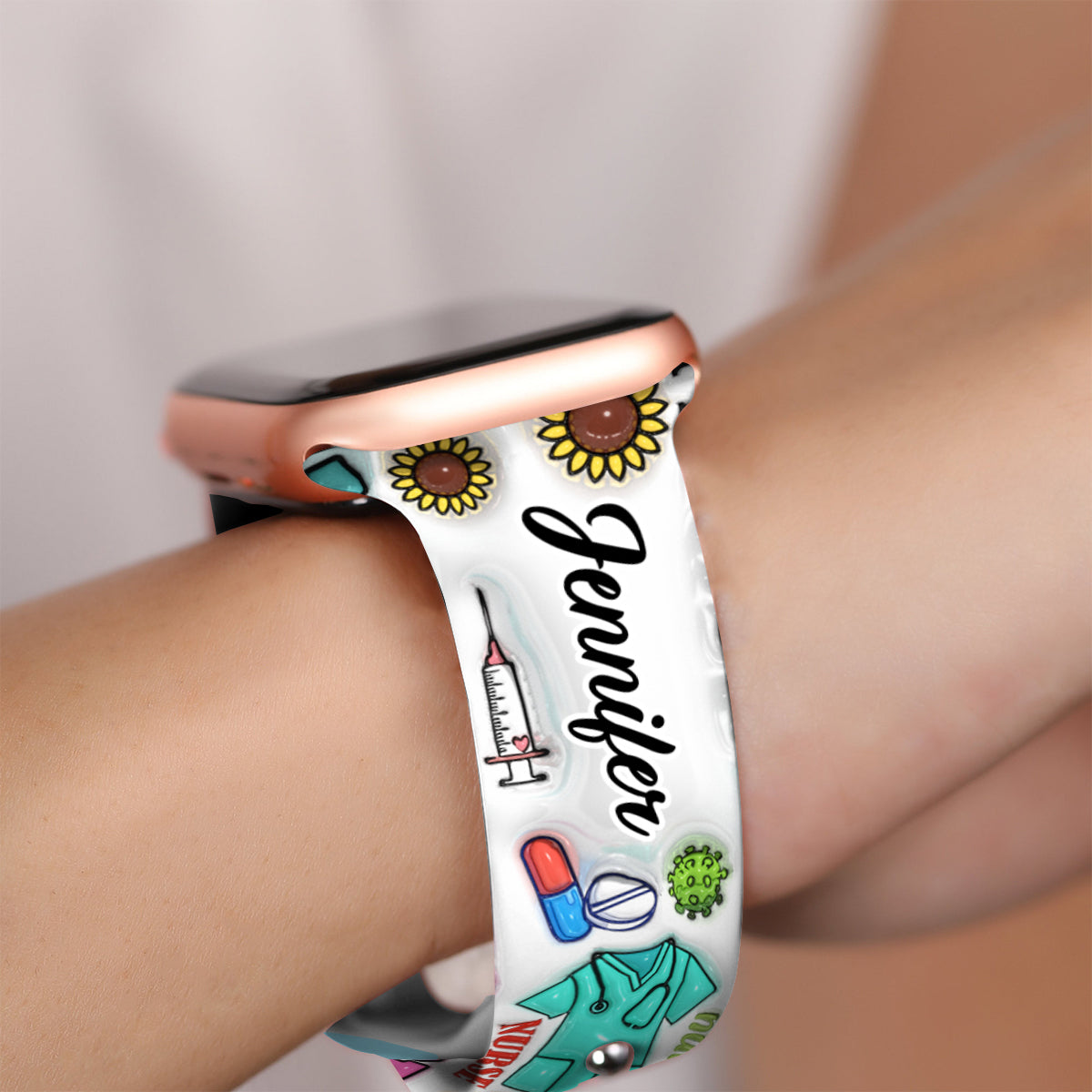 Nurse Life - Personalized Nurse Apple Watch Band