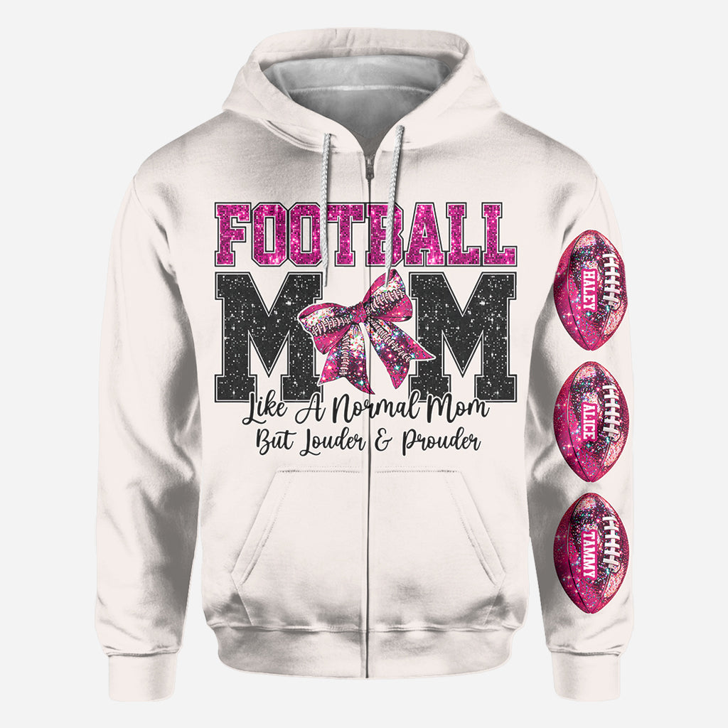 Football Mom - Personalized Football All Over Shirt
