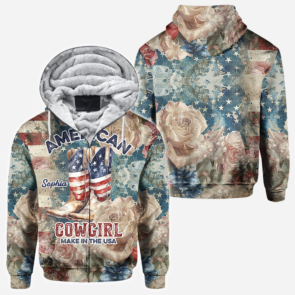 American Cowgirl - Personalized Country Girl All Over Shirt