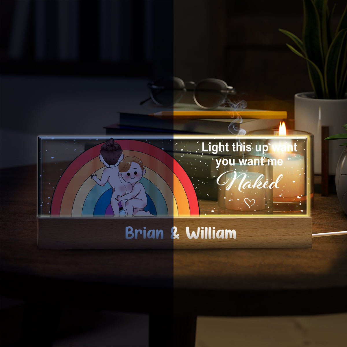 Light This Up - Personalized LGBT Support Custom LED Night Light