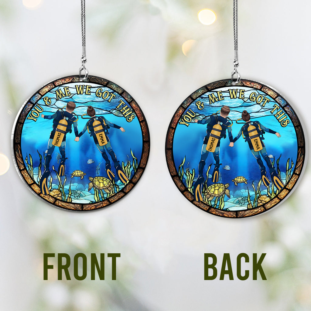 We Got This - Personalized Scuba Diving Custom Shaped Car Ornament