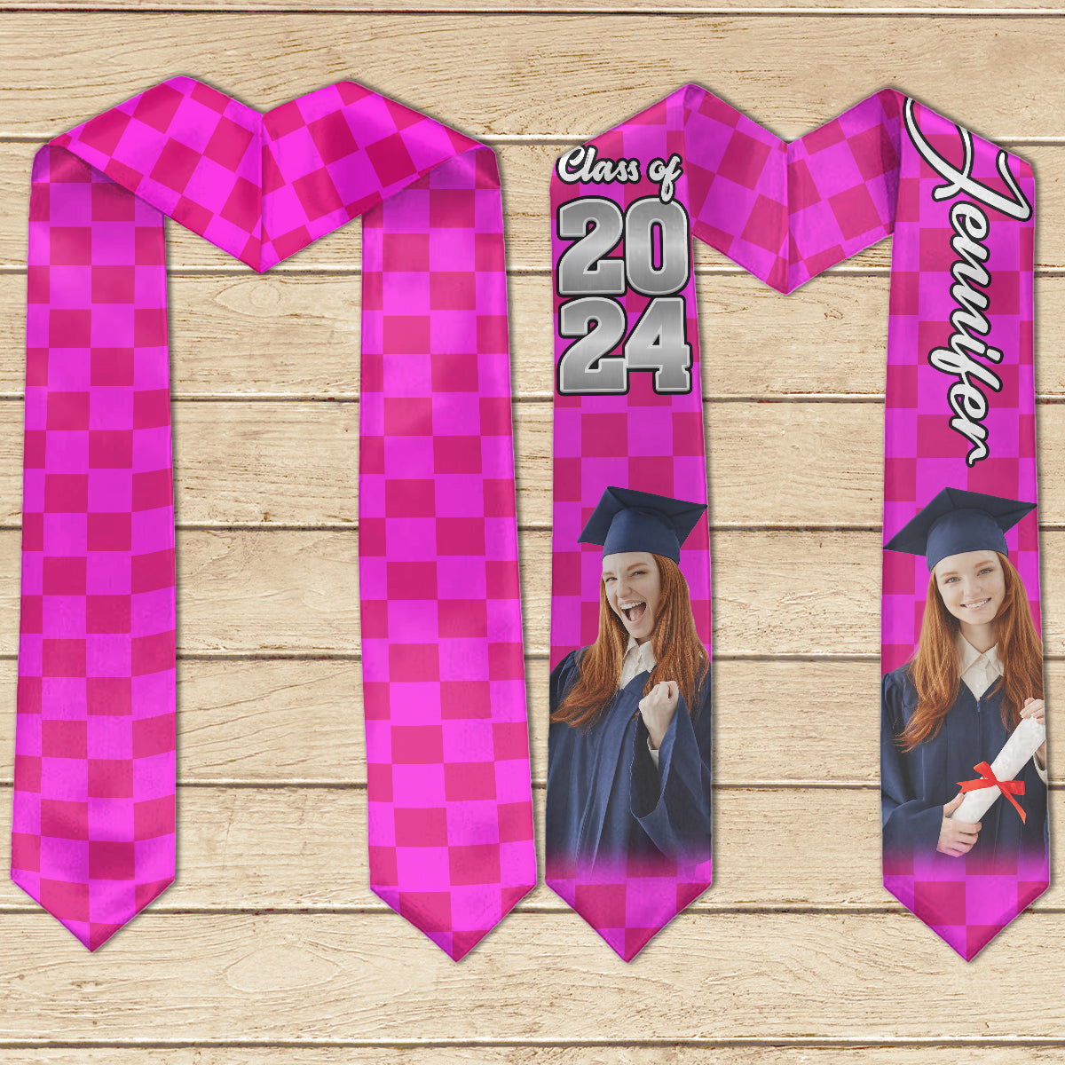 Photo Custom Graduation Stole Sash - Personalized Graduation Graduation Stole