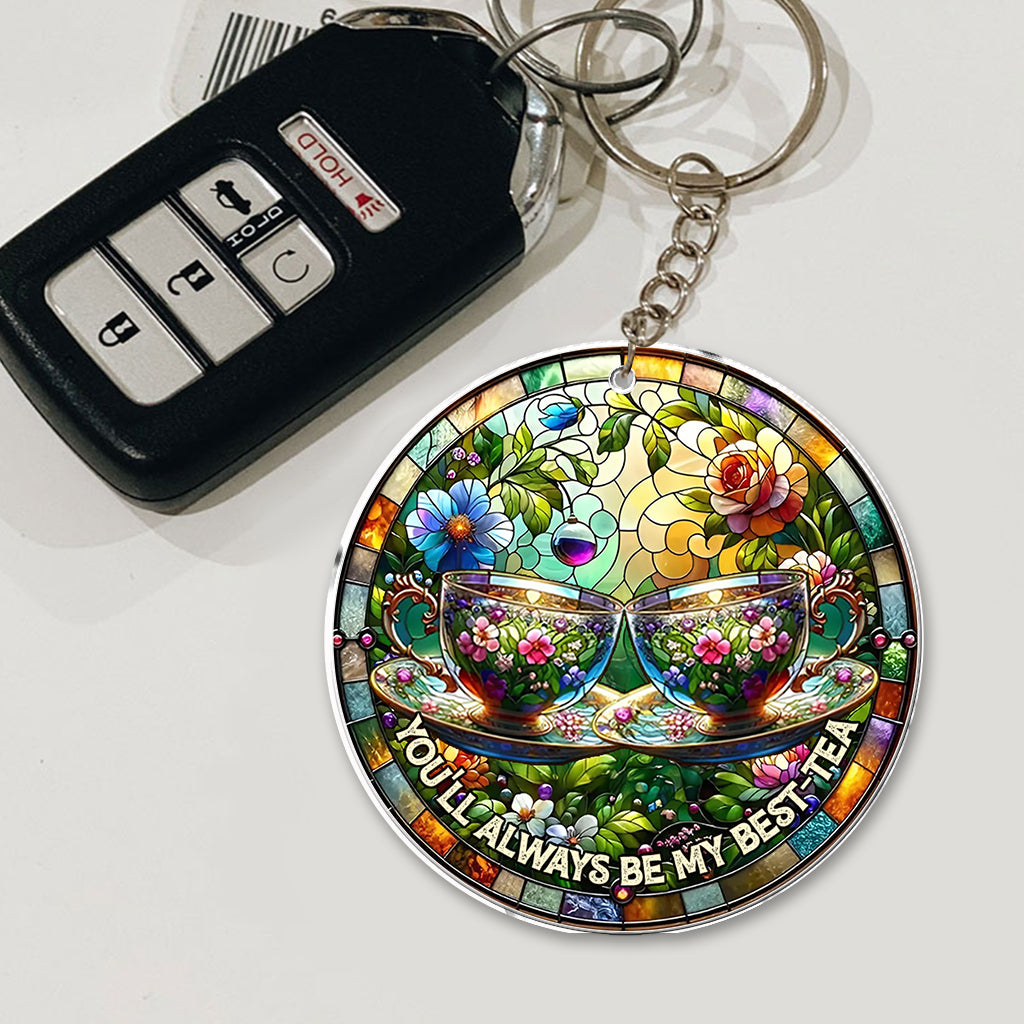 You'll Always Be My Best-tea - Personalized Bestie Custom Shaped Keychain