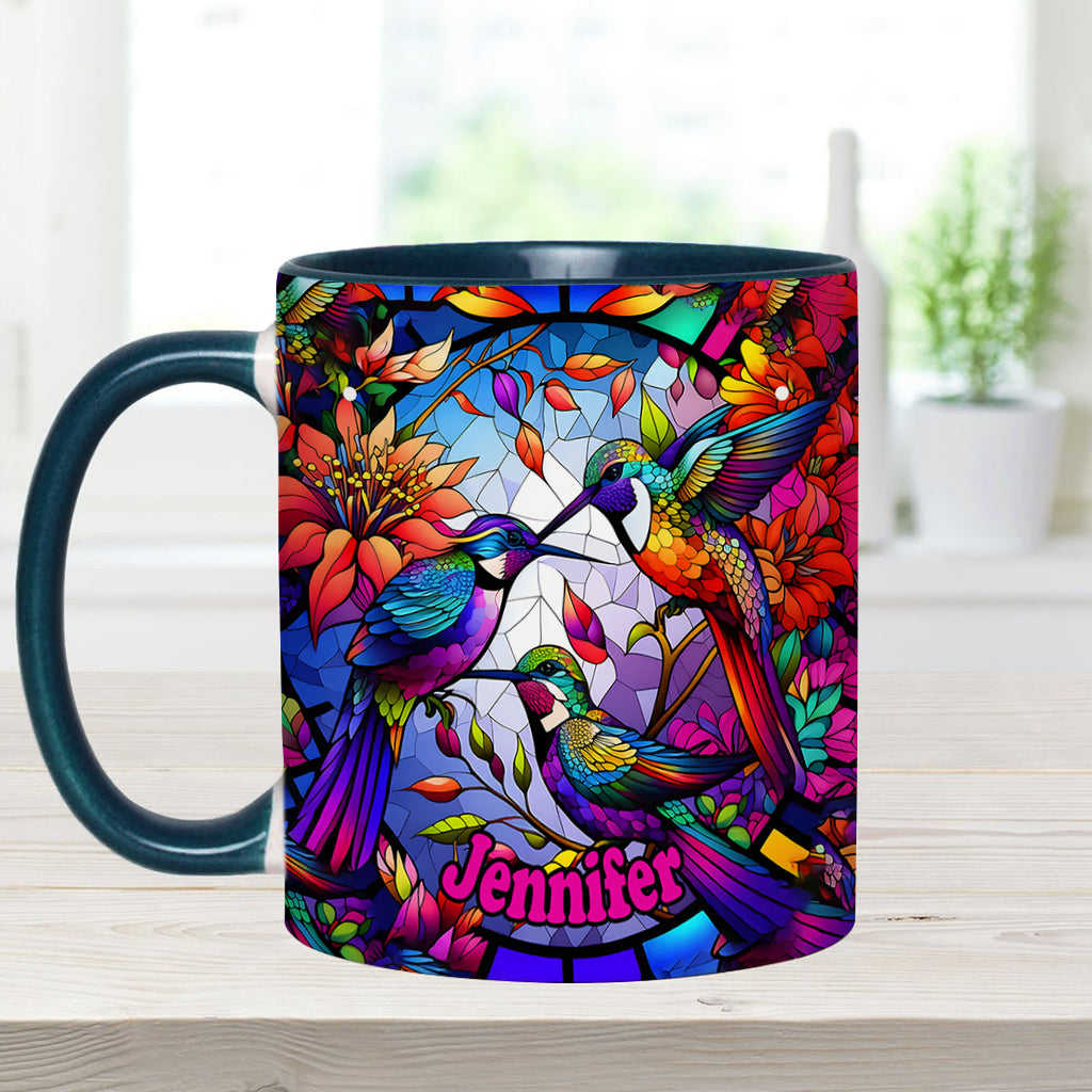 Love Hummingbirds - Personalized Hummingbird Accent Mug