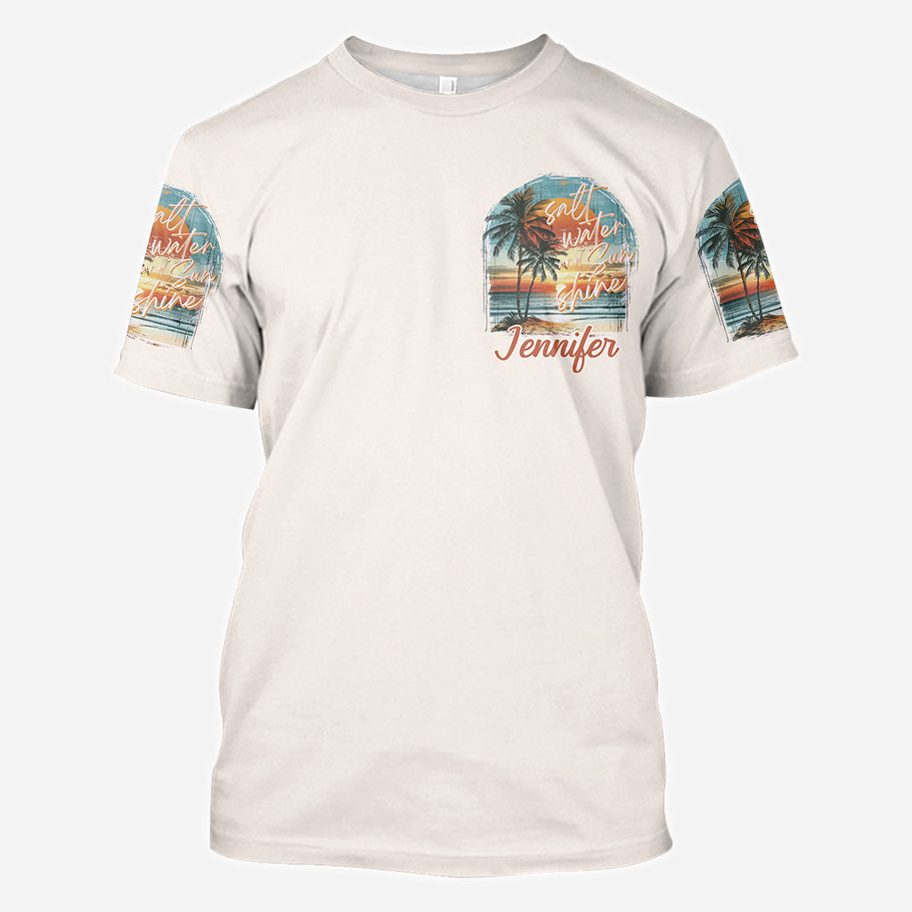 Salt Water Sunshine - Personalized Sea Lover All Over Shirt