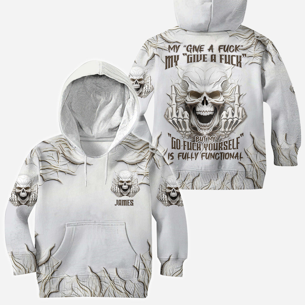 Sarcasm White Skull - Personalized Skull All Over Shirt