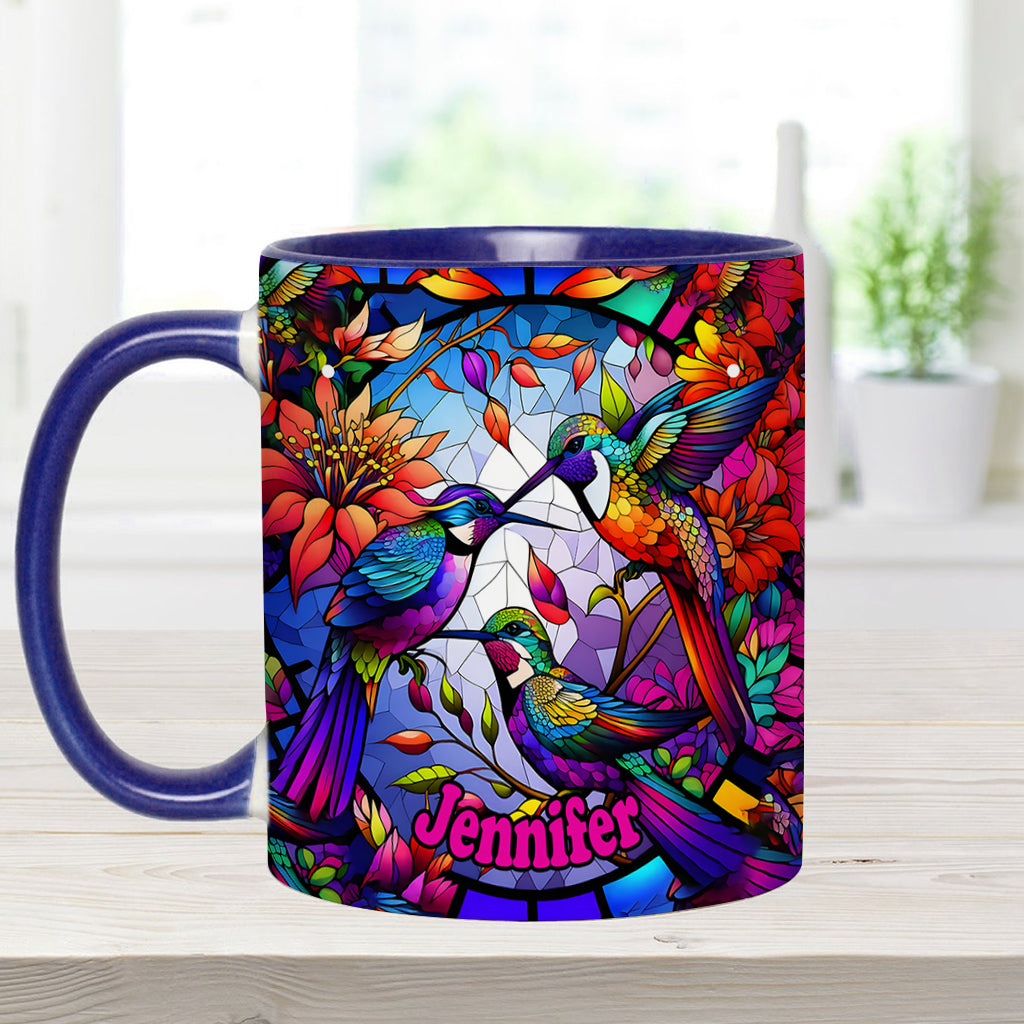 Love Hummingbirds - Personalized Hummingbird Accent Mug