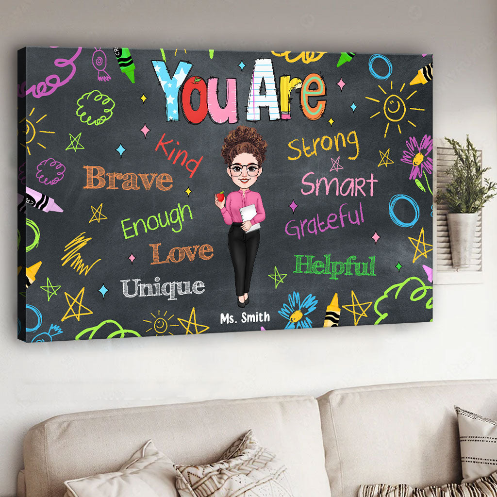 In This Class You Are Loved - Personalized Teacher Canvas And Poster