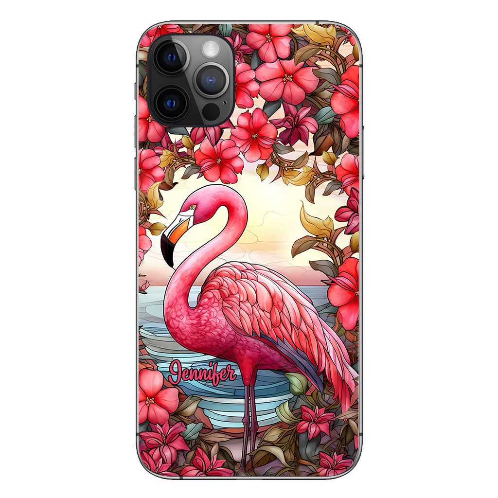 Love Flamingos - Personalized Flamingo Phone Case