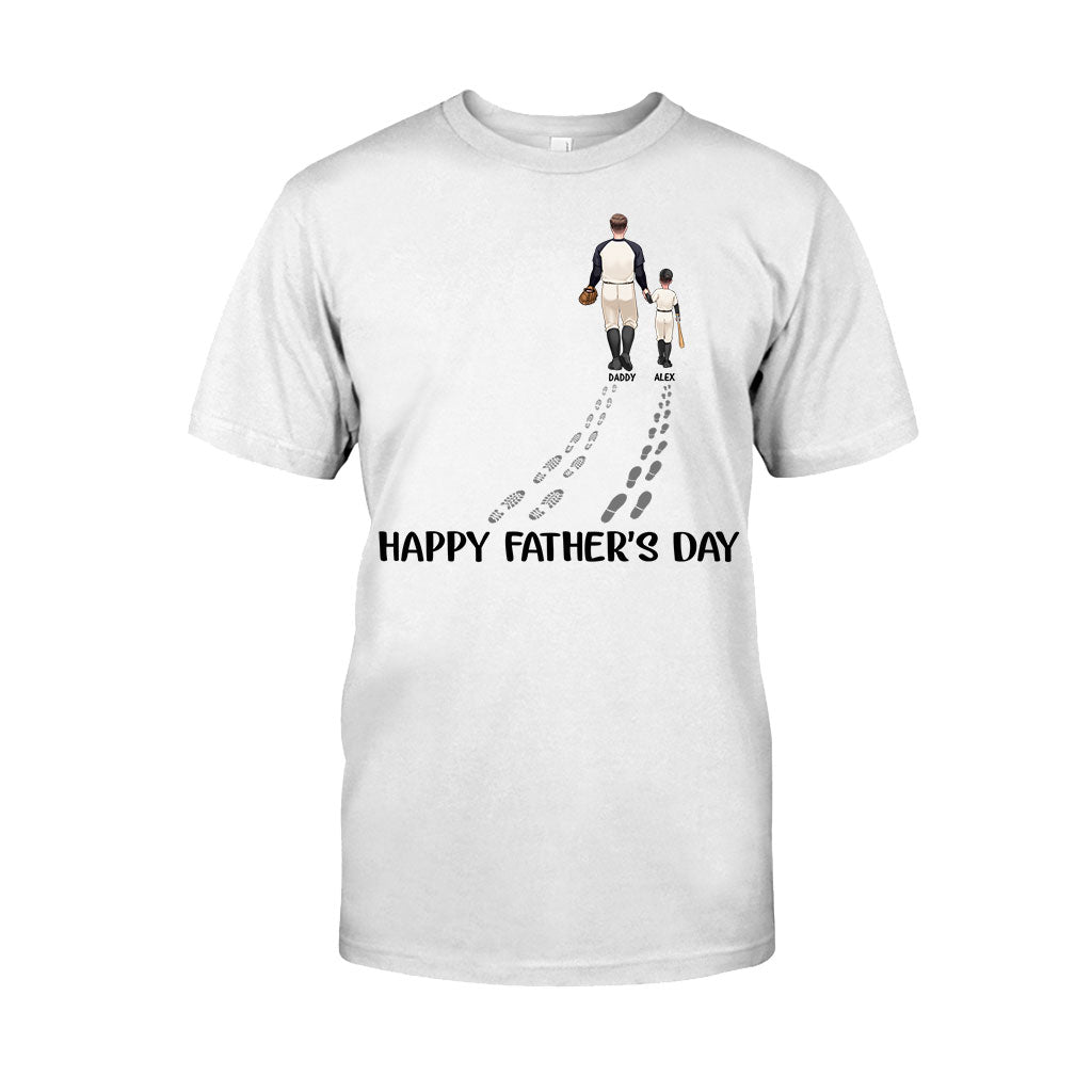 Happy Father's Day Baseball Dad - Personalized Baseball T-shirt And Hoodie