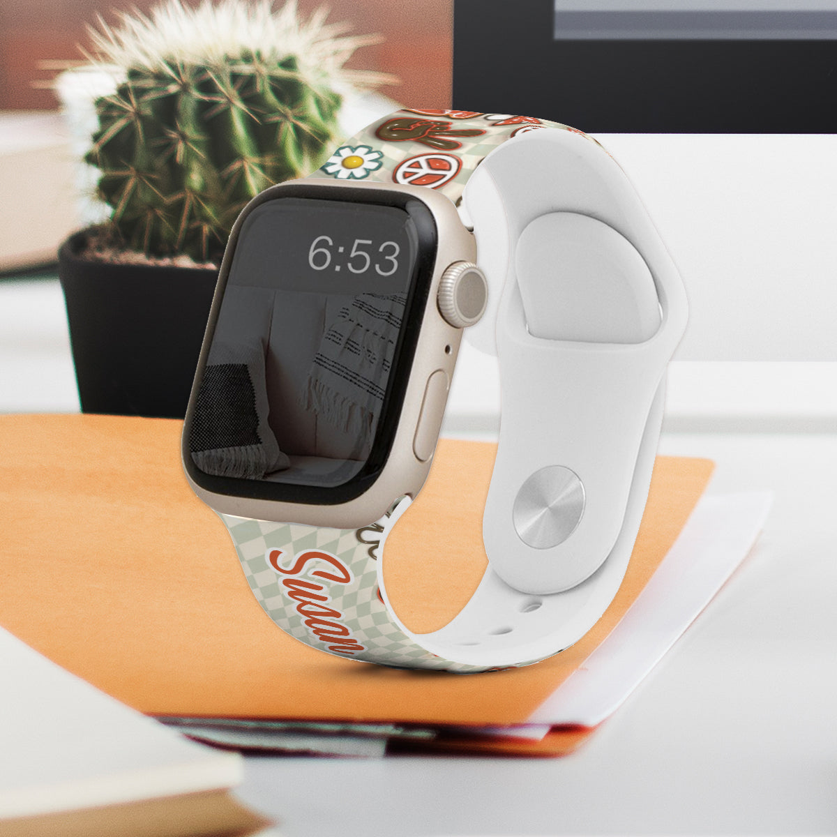 Hippie Soul Retro Multi Style - Personalized Hippie Apple Watch Band