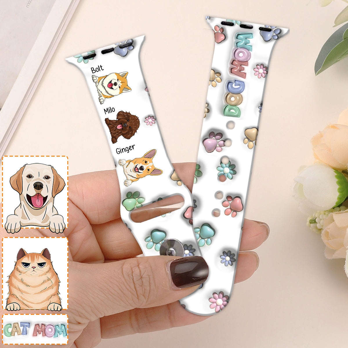 Pet Mom - Personalized Dog Apple Watch Band