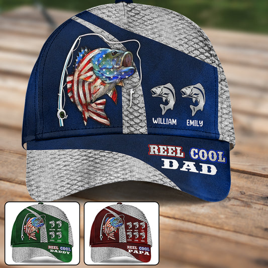 Reel Cool Dad Just Ask - Personalized Fishing Classic Cap