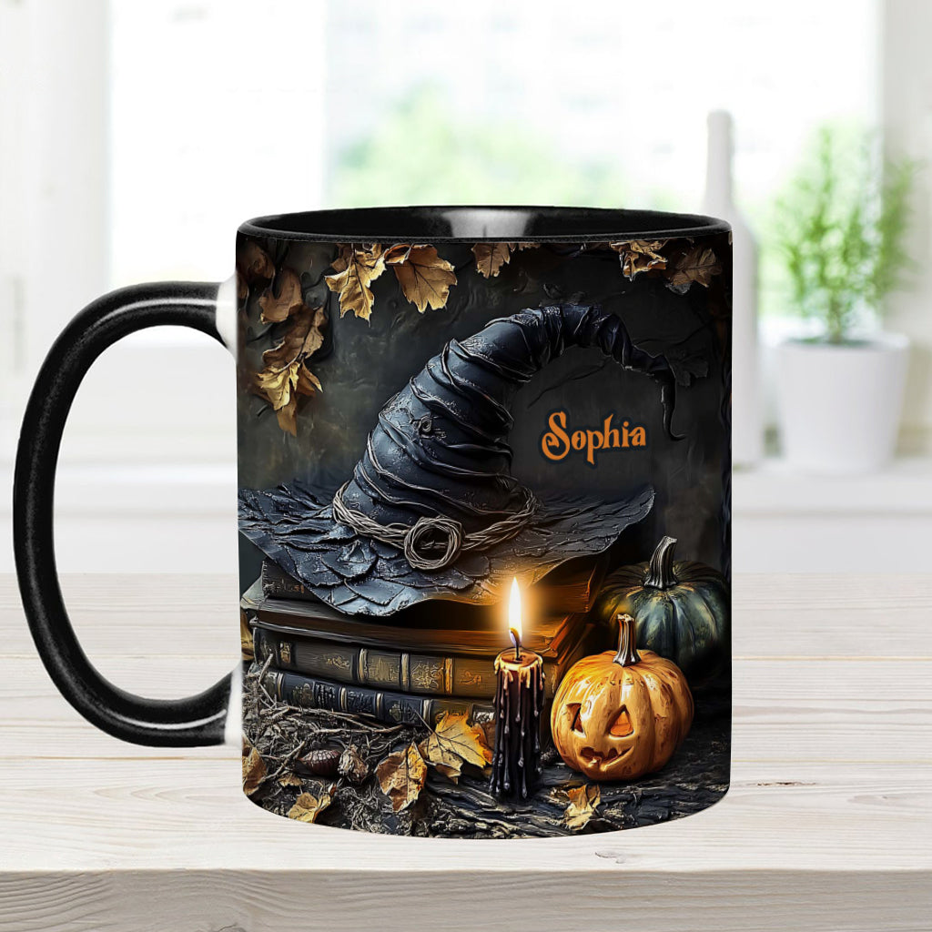 A Witch's Autumn Ritual - Personalized Witch Accent Mug