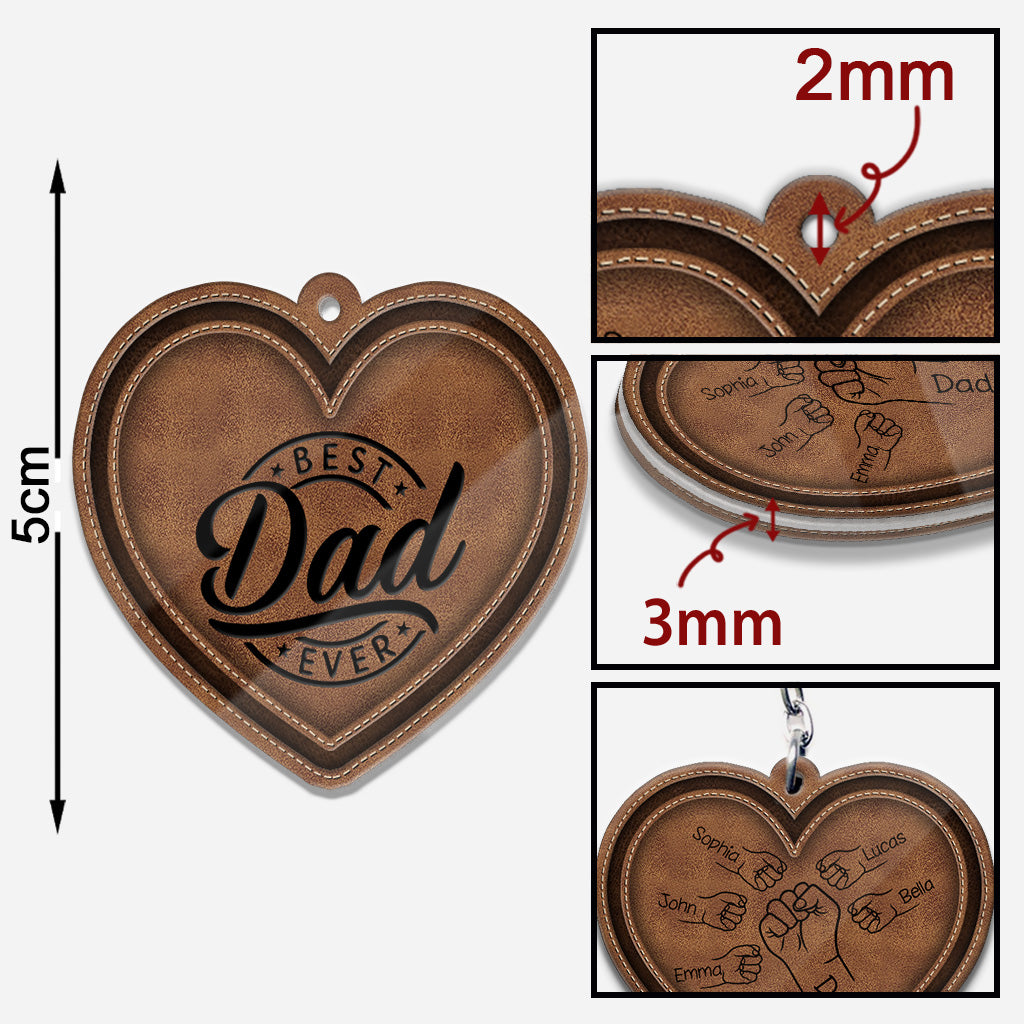 Best Dad/ Grandpa/ Papa... Ever - Personalized Father Keychain