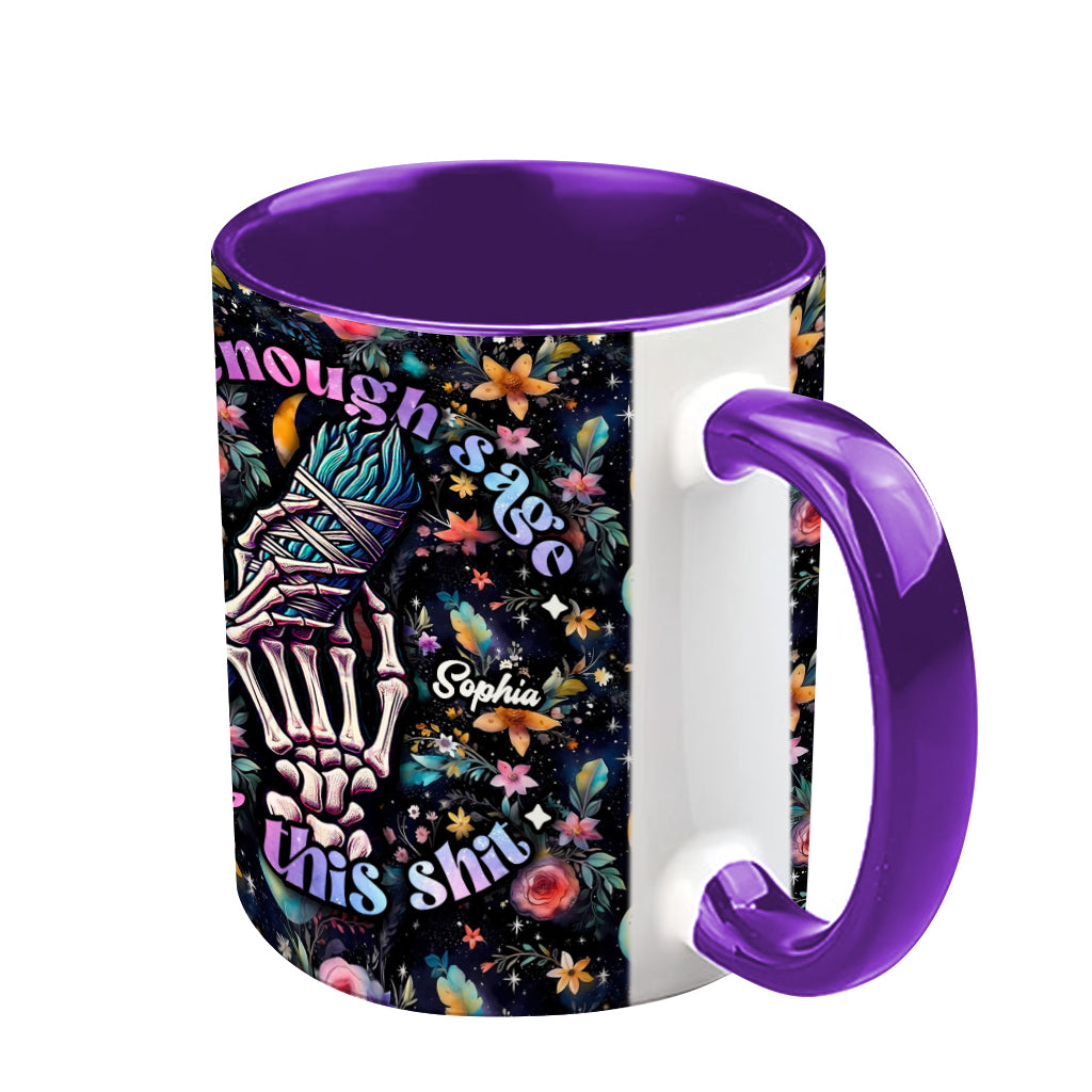 Not Enough Sage - Personalized Witch Accent Mug
