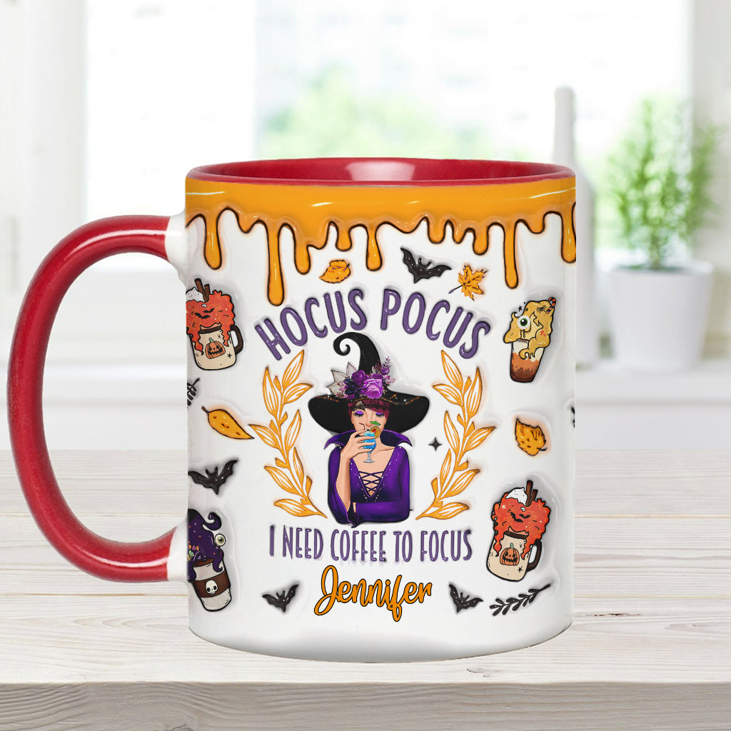 I Need Coffee - Personalized Witch Accent Mug