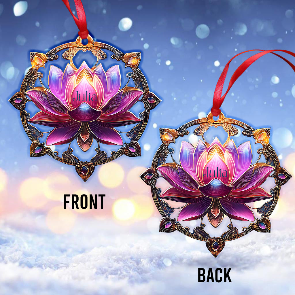 Beautiful Lotus - Personalized Yoga Ornament