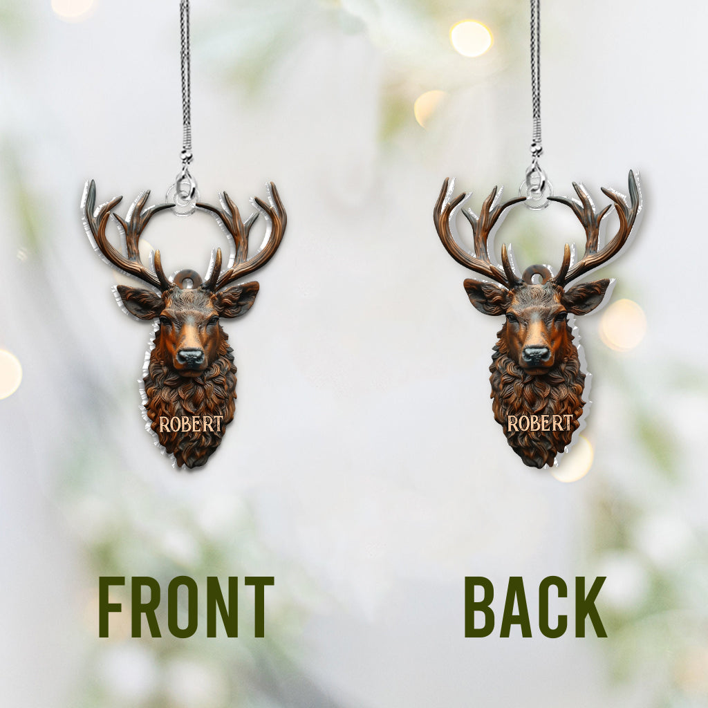 Stunning Deer - Personalized Hunting Car Ornament
