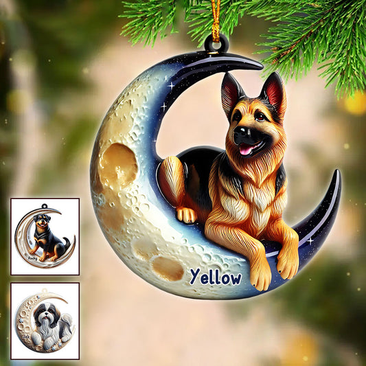 I Love My Dog - Personalized Dog Ornament