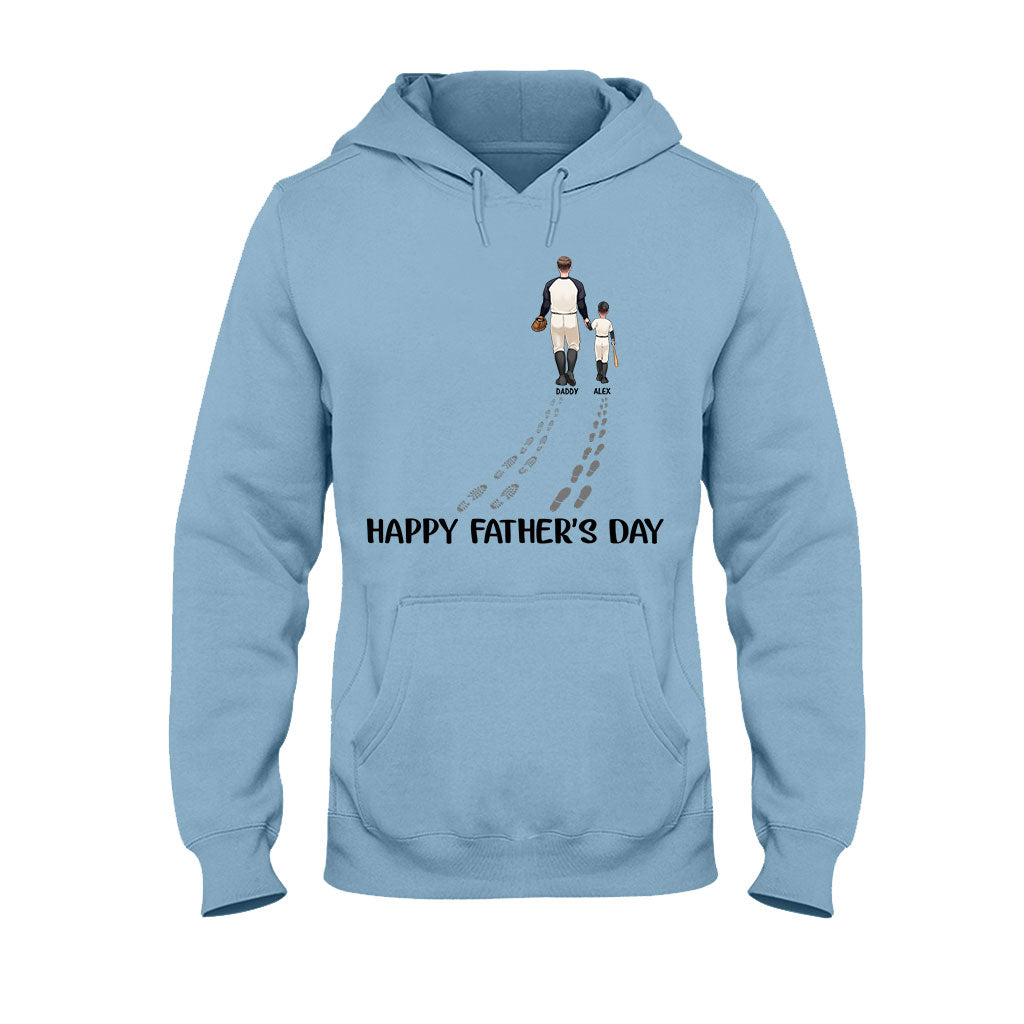 Happy Father's Day Baseball Dad - Personalized Baseball T-shirt And Hoodie