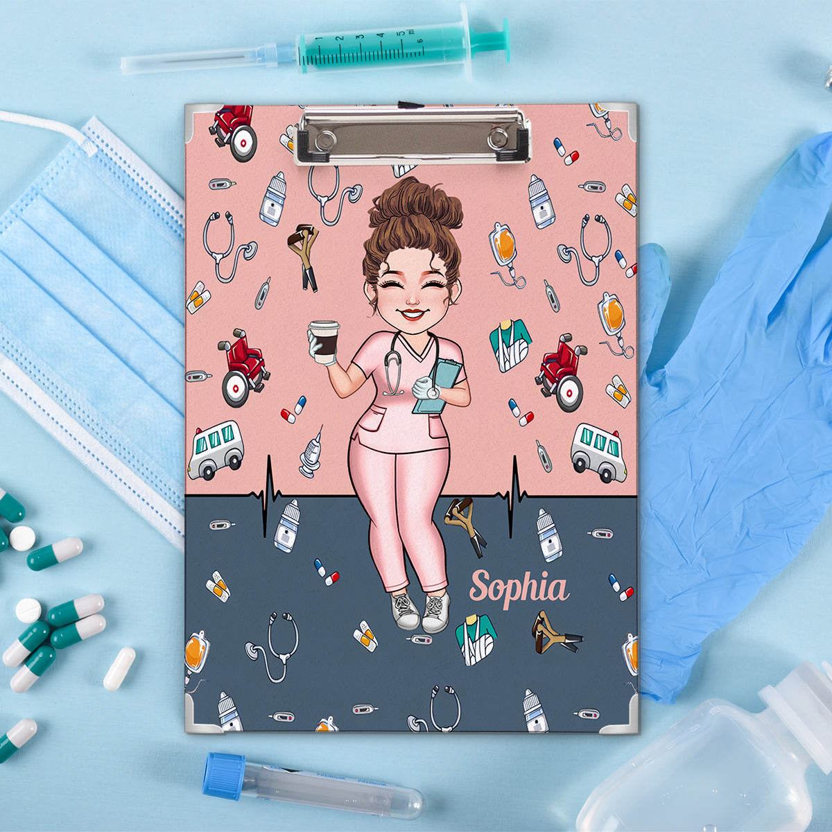 It’s A Beautiful Day To Save Lives - Personalized Nurse Clipboard