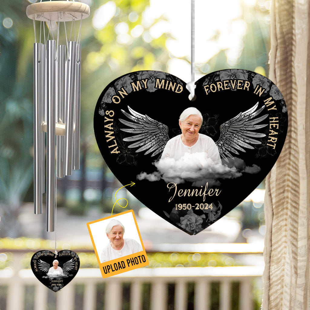 Hear The Wind And Think Of Me - Personalized Memorial Wind Chime