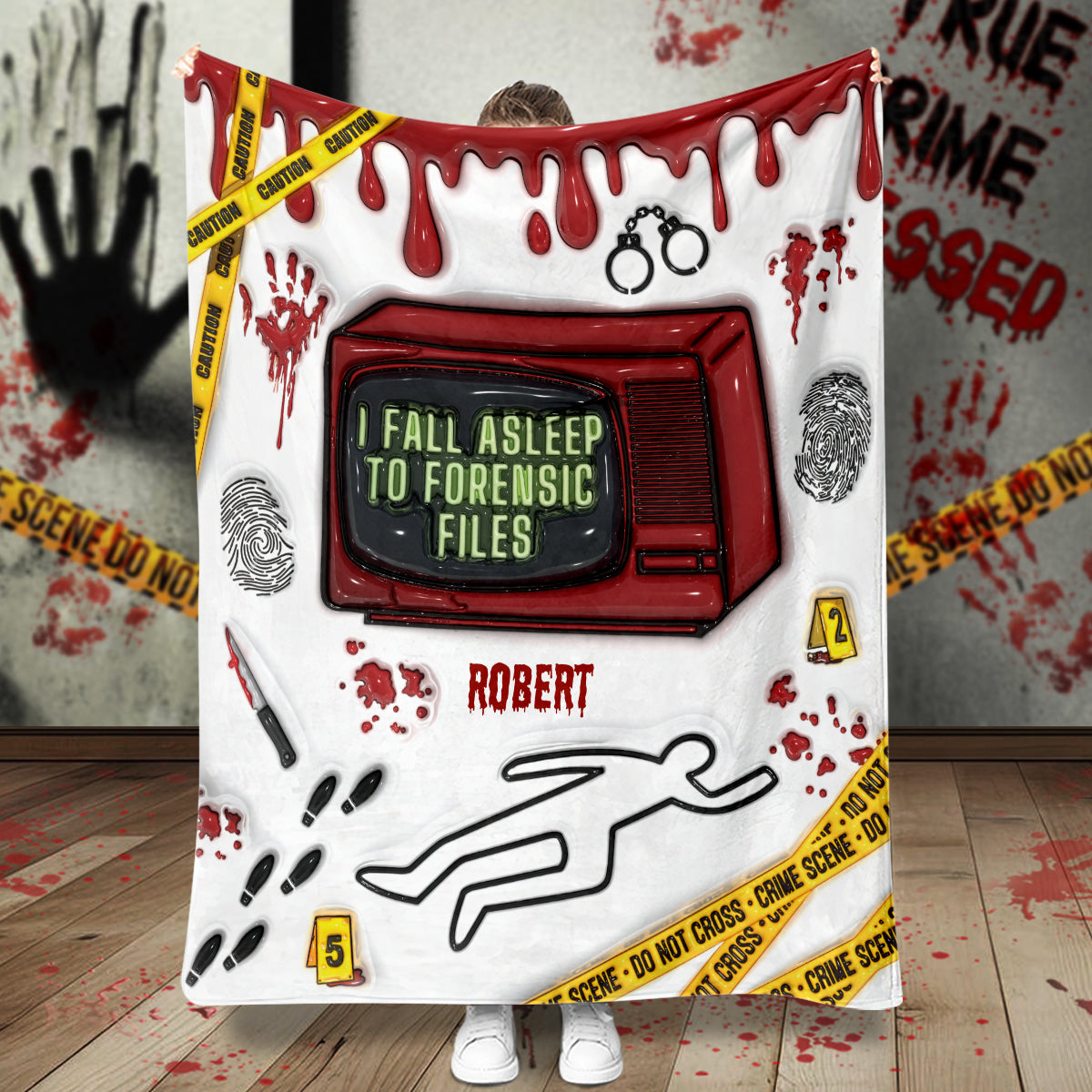 I Fall Asleep For Forensic Files - Personalized Blanket