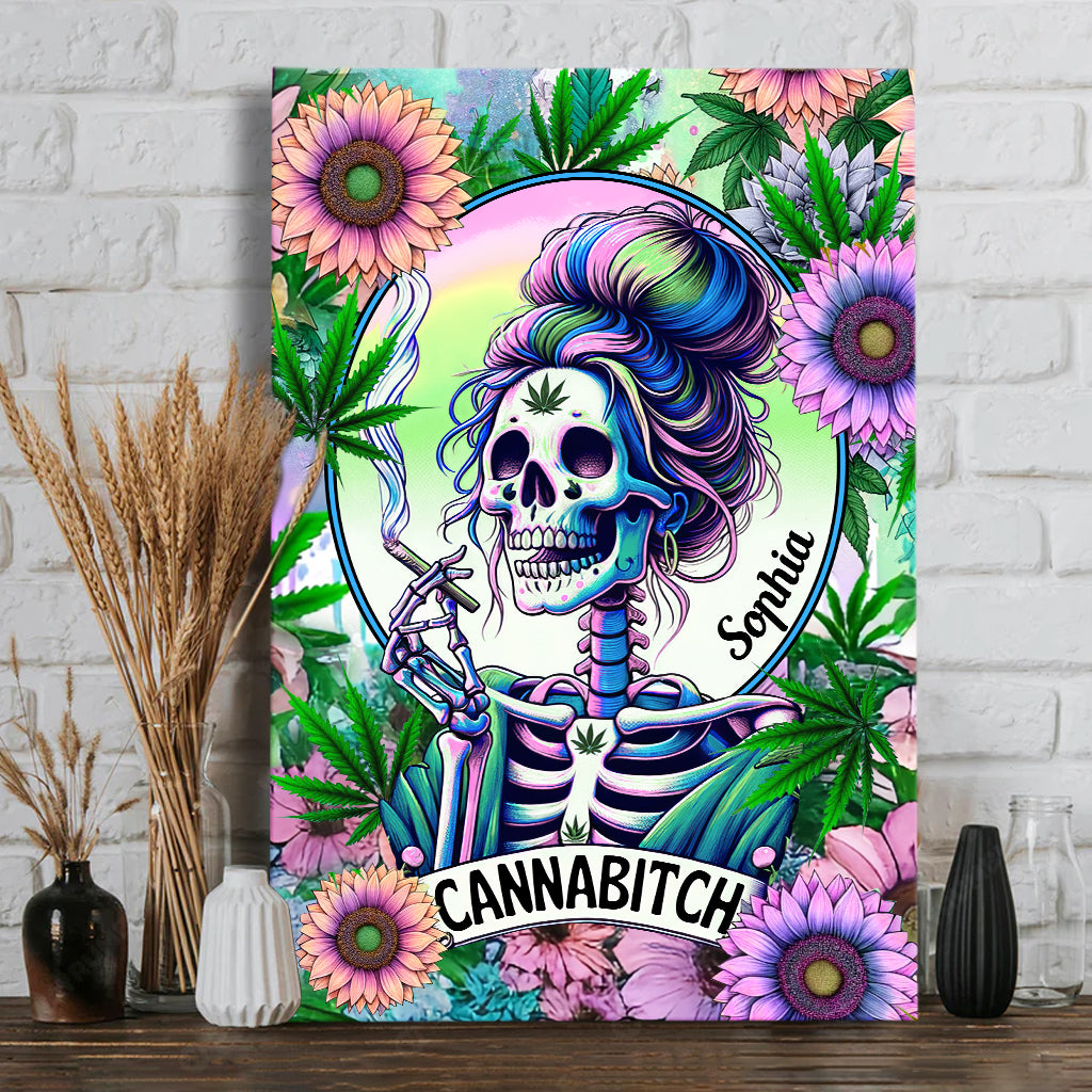 Cannabitch - Personalized Weed Canvas And Poster