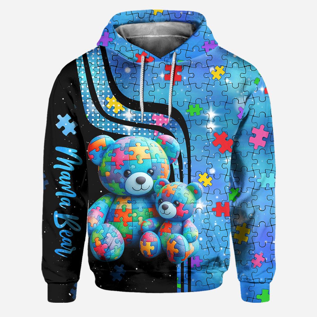Mama Bear Autism Awareness Hoodie and Leggings