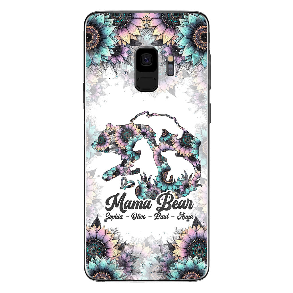 Mama Bear - Personalized Mother Clear Phone Case